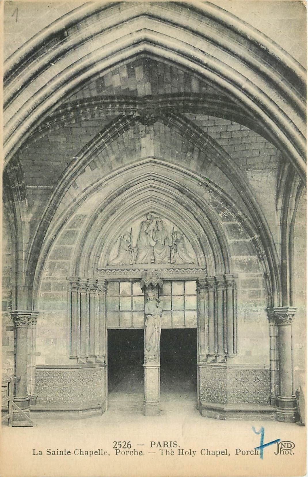 CPA Paris La sainte Chapelle Porche 