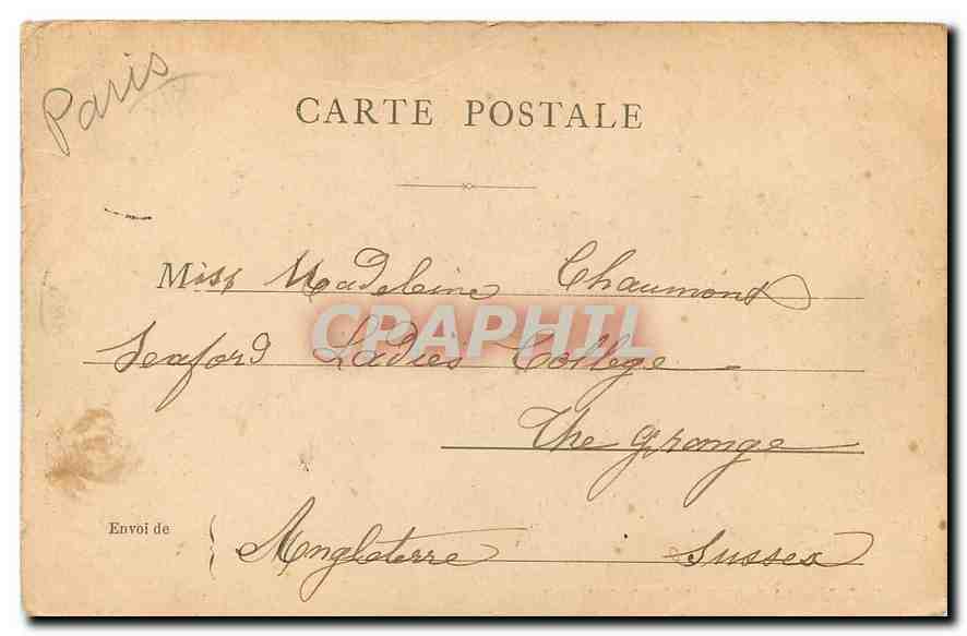 CPA Paris La Gare d'Orleans quai d'Orsay  — Rückseite