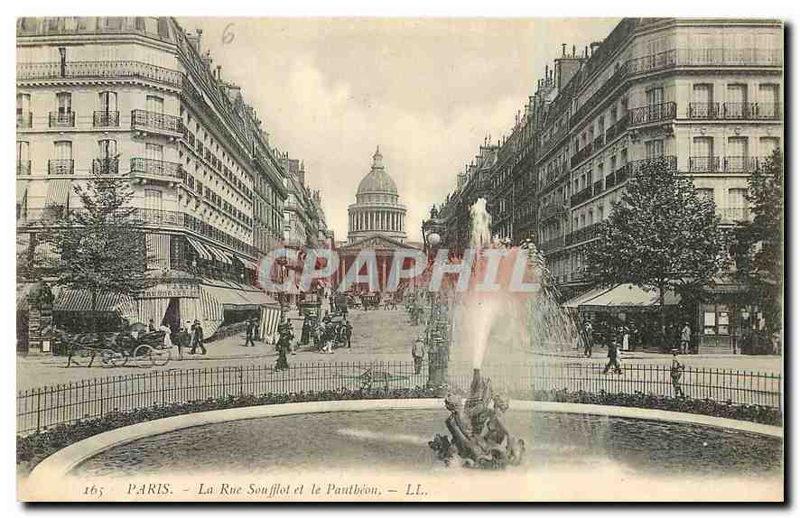CPA Paris La Rue Soufflet et le Pontbeau 