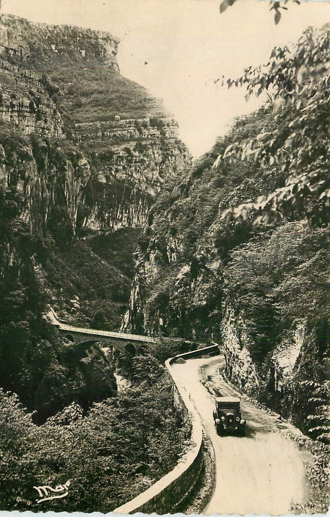 CPA Les Gorges du Loup A M Le Pont de l'Abime 