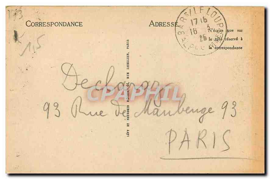 CPA Les Gorges du Loup Les Viaduc et le Puy des Tournettes  — Back