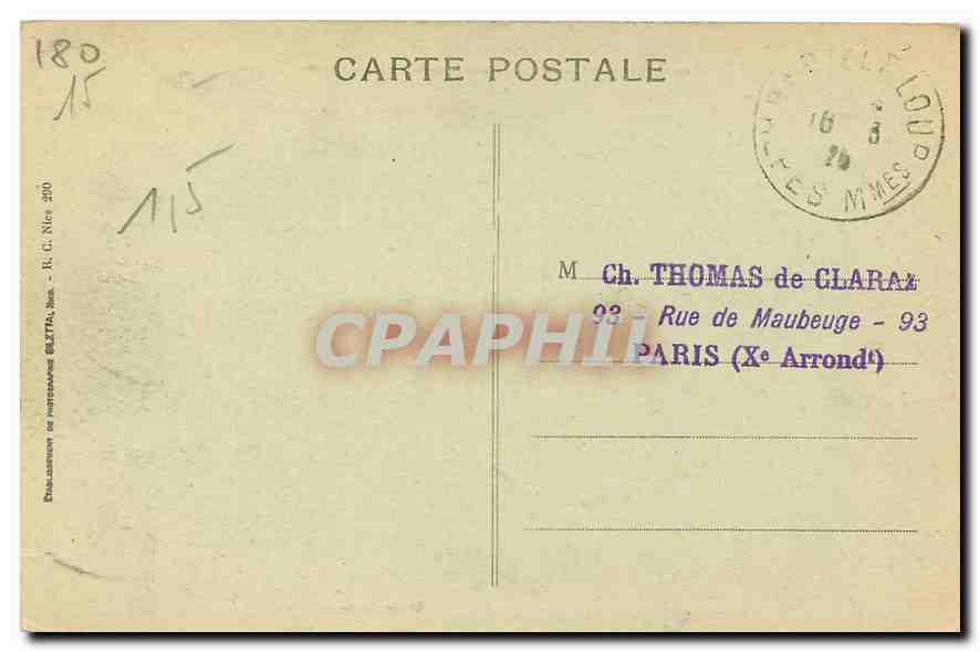 Excursion aux Gorges du Loup et GOURDON (A-M) - Les Lacets — Édition Gillam — Rückseite