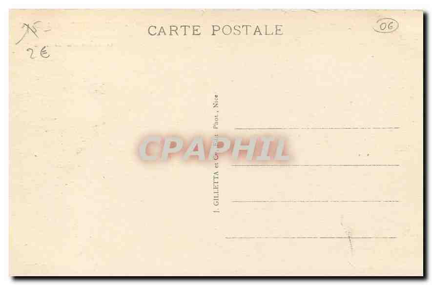 CPA Ile Saint Honorat Abbaye de Lerins Galerie du Cloitre  — Back