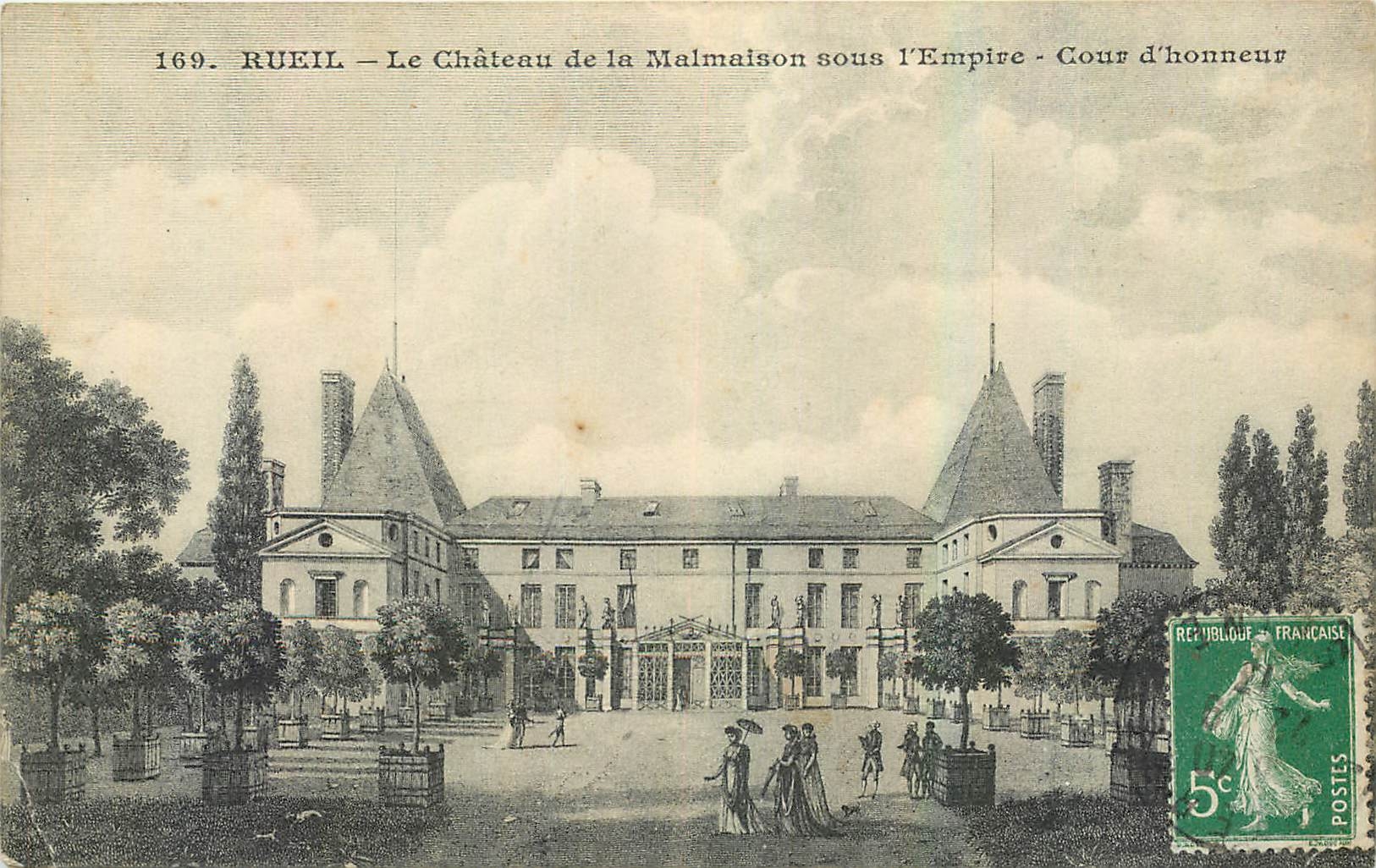CPA Rueil Le Chateau de la Malmaison sous l'Empire Cour d'honneur 