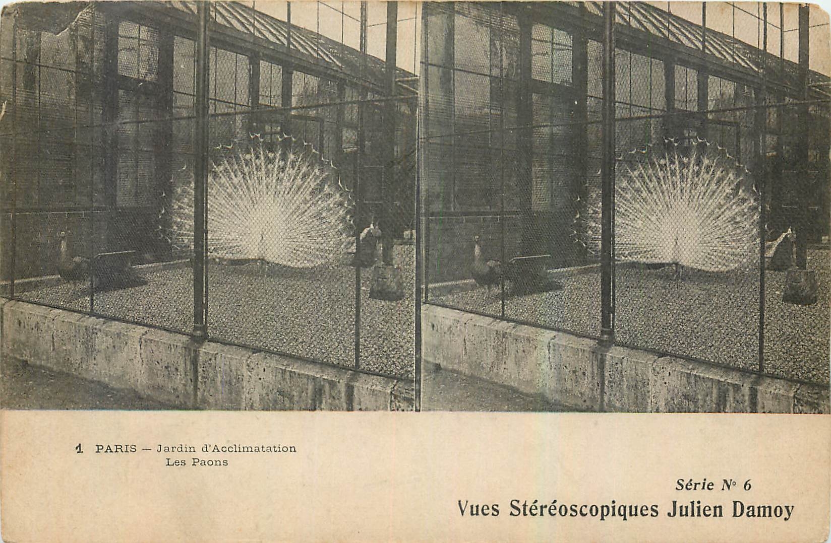 CPA Paris Jardin d'Acclimation Vues Stereoscopiques Julien Damoy