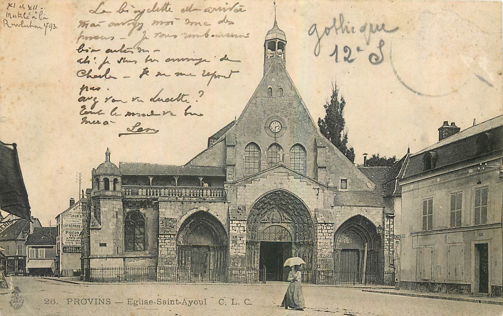 CPA Provins Eglise Saint Ayoul 