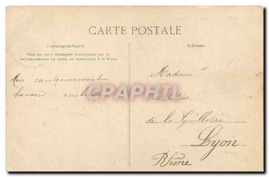 CPA Langres Le petit Seminaire Enfants — Rückseite