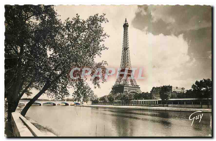 CPA Paris et ses Merveilles La tour Eiffel vue de l'avenue de New York 
