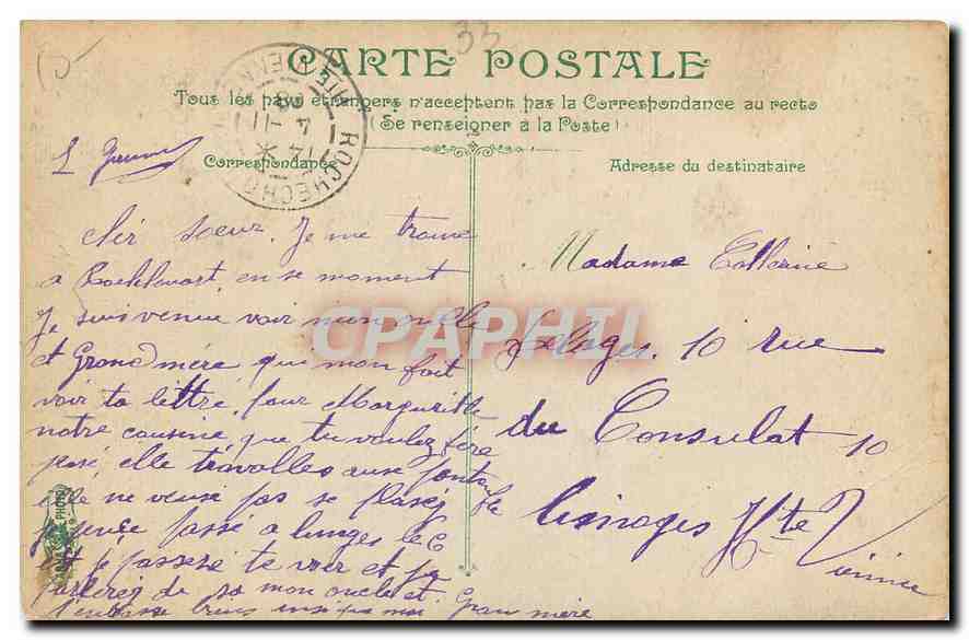 CPA Bordeaux Vue generale des Quais des Salinieres  — Rückseite