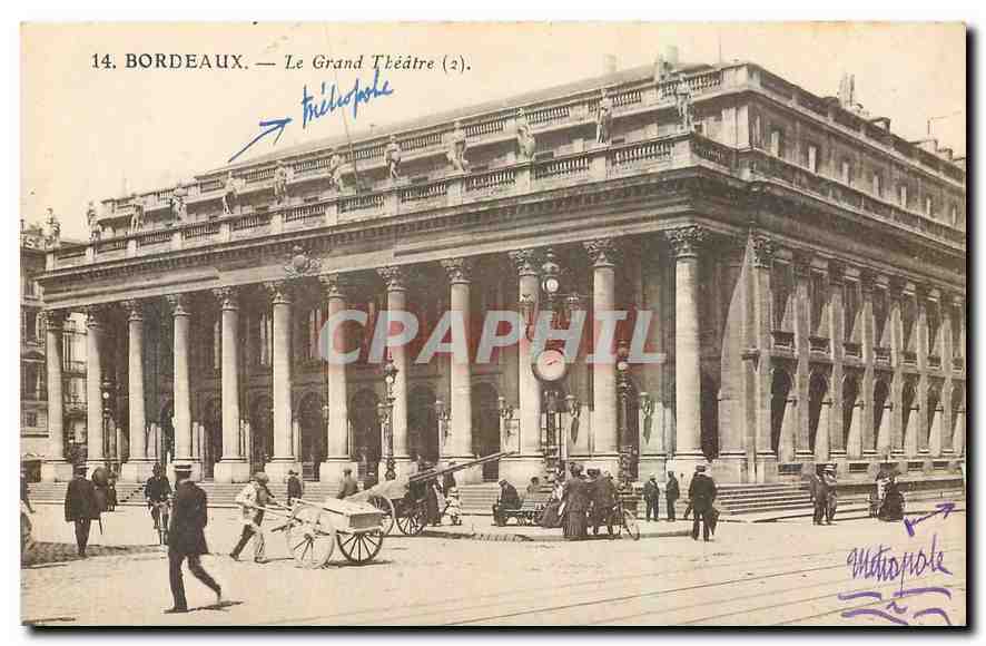 CPA Bordeaux Le Grand Theatre 