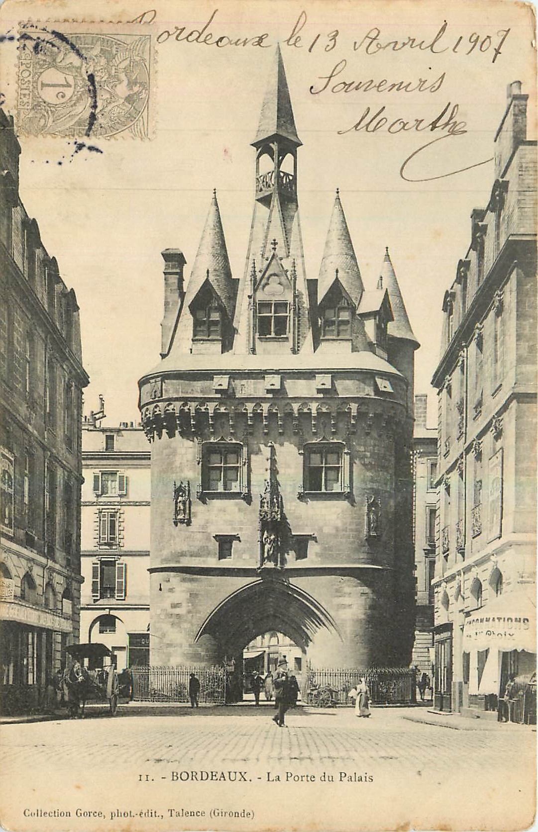 CPA Bordeaux La Porte du Palais 