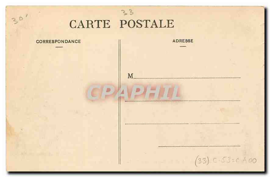 CPA Bordeaux Les Quais de la Douane et de la Bourse  — Verso