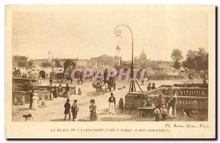 CPA La Place de la Concorde Vieux Paris 