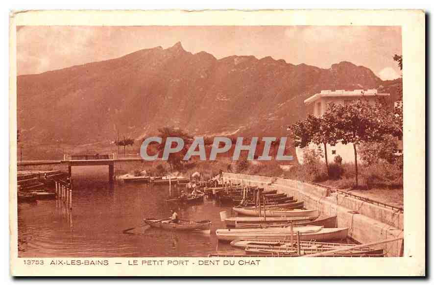 CPA Aix les Bains Le Petit Port Dent du Chat 