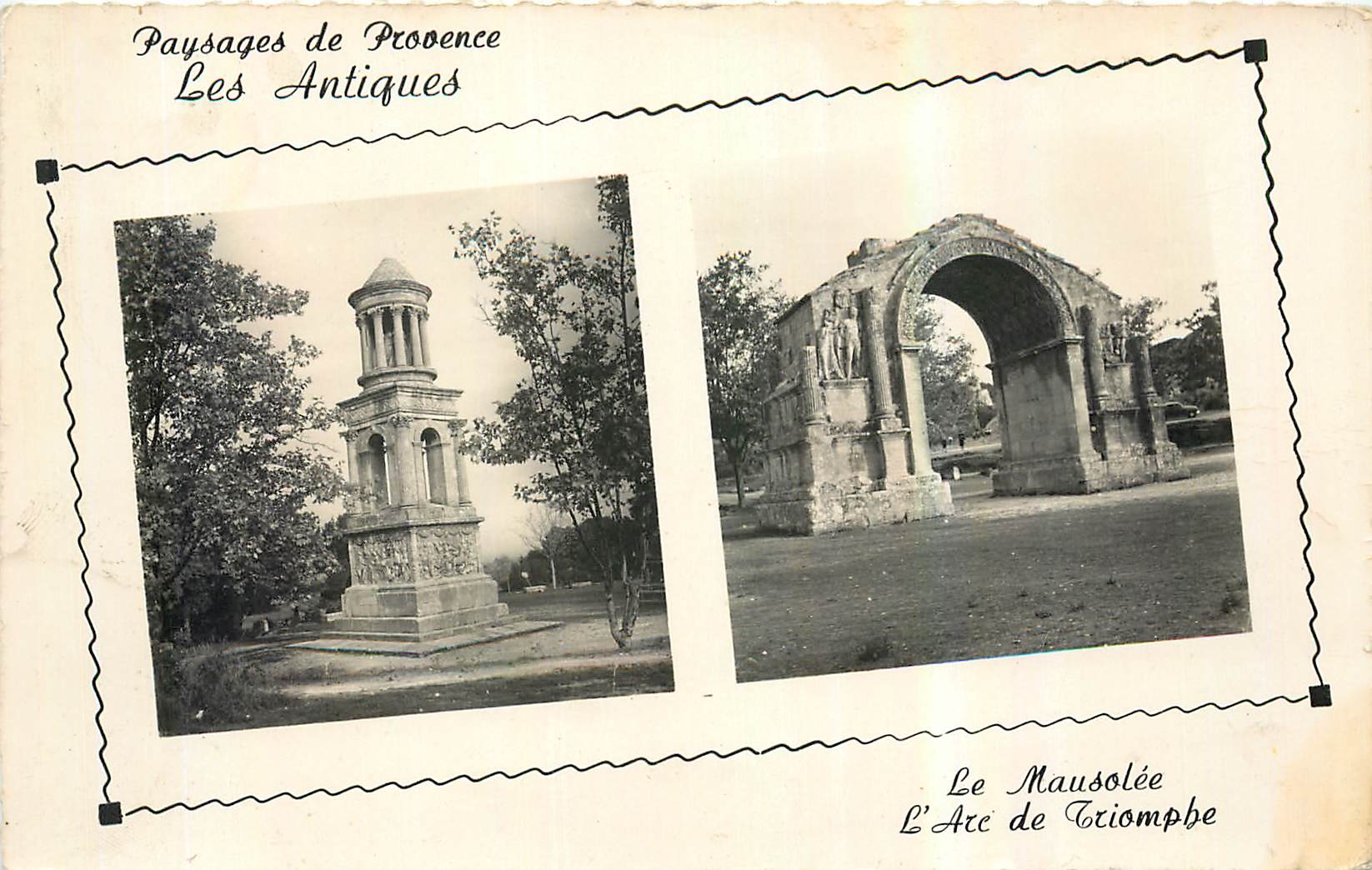 CPA Paysages de Provence Les Antiques a Saint Remy 