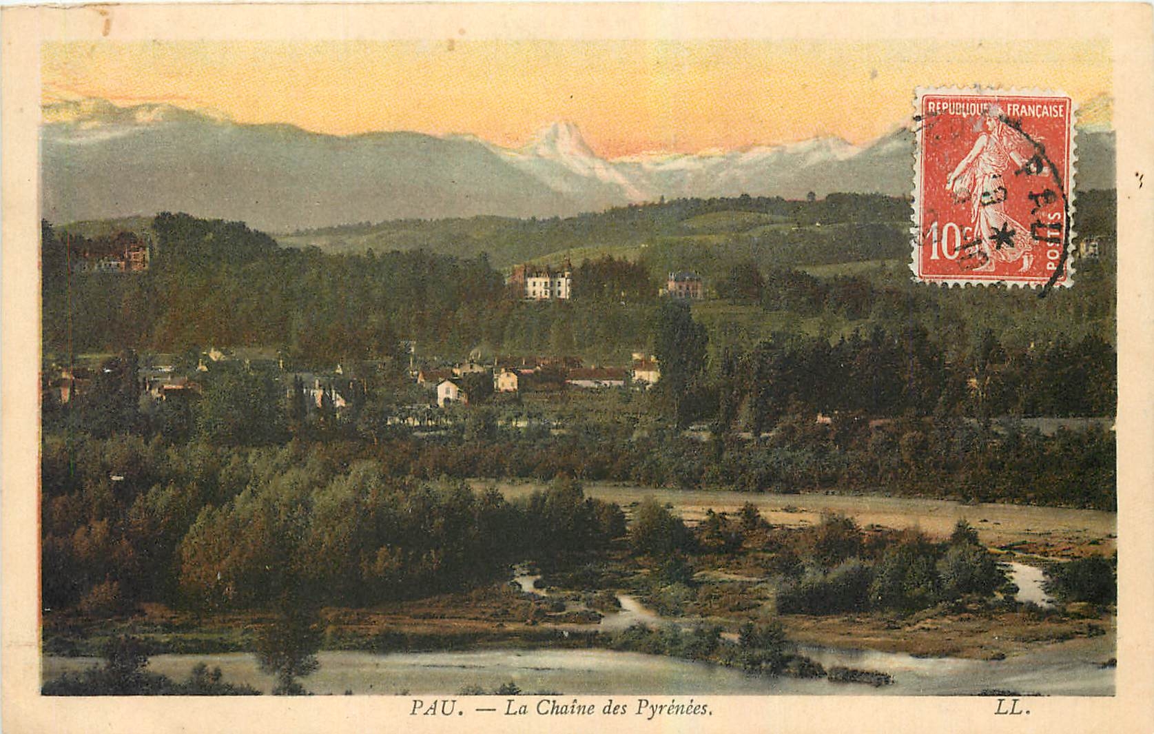 CPA Pau La Chaine des Pyrenees 