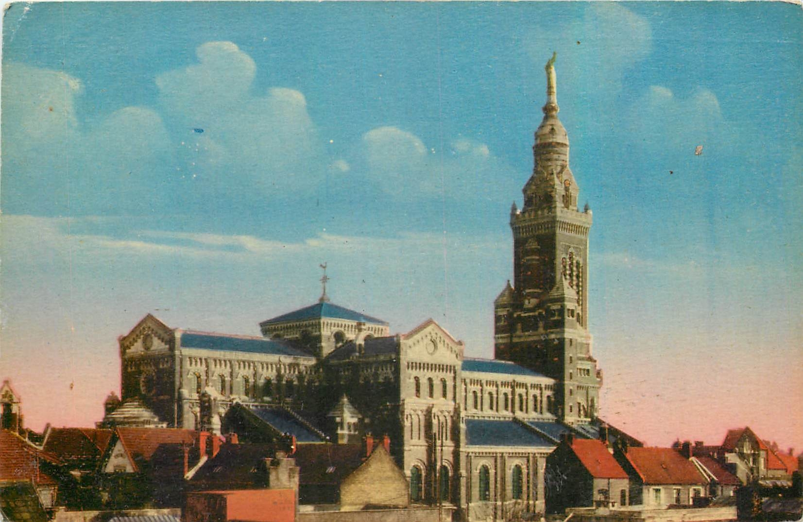 CPA Albert Somme La Basilique Notre Dame de Brebieres 