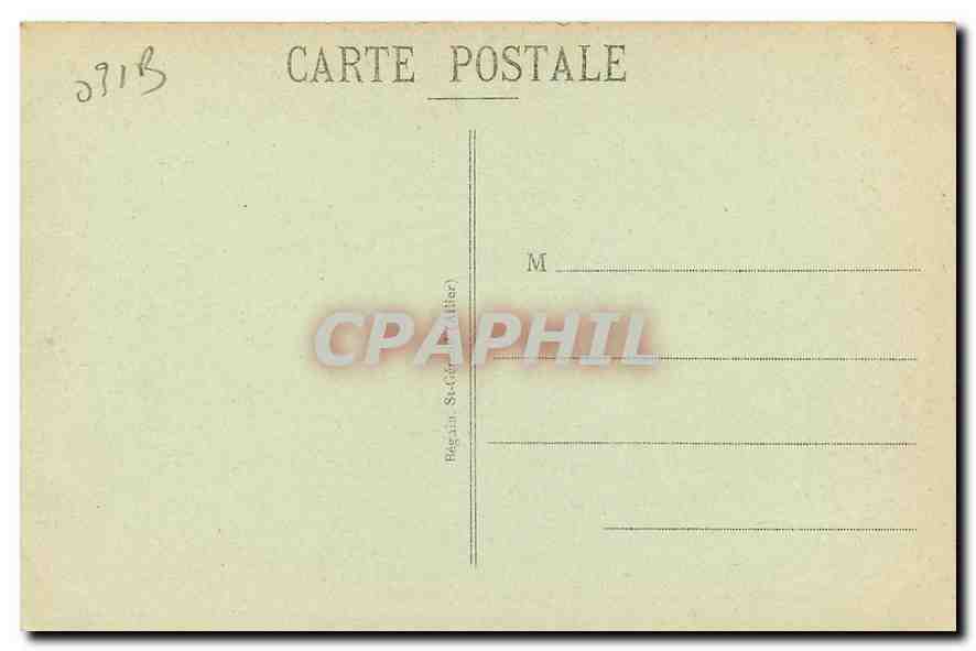 CPA Vichy Sur le Vieux Parc L'Heure de la Musique  — Verso