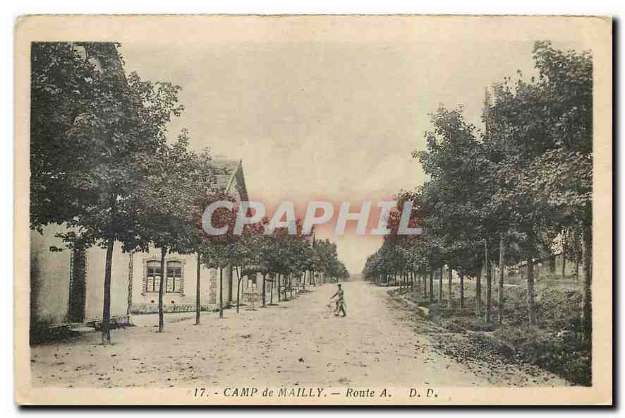 CPA Camp de Mailly Route A 