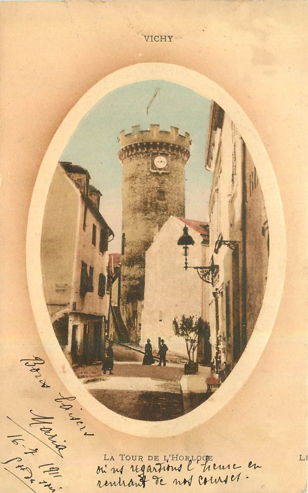 CPA Vichy La Tour de l'Horloge 