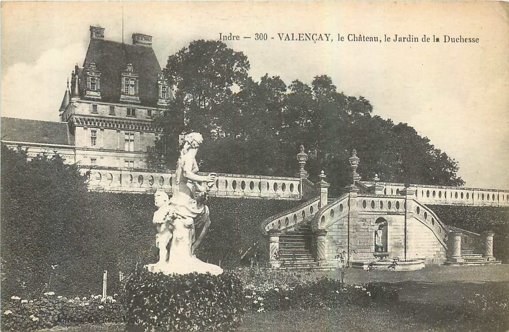 CPA Indre Valencay le Chateau le Jardin de la Duchesse 