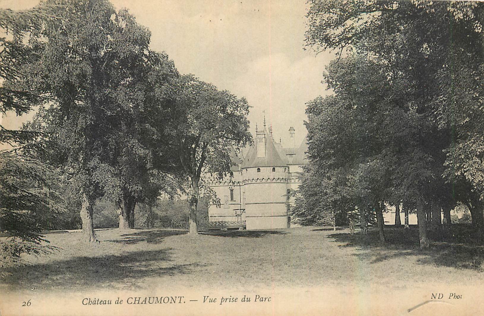 CPA Chateau de Chaumont Vue prise du Parc 