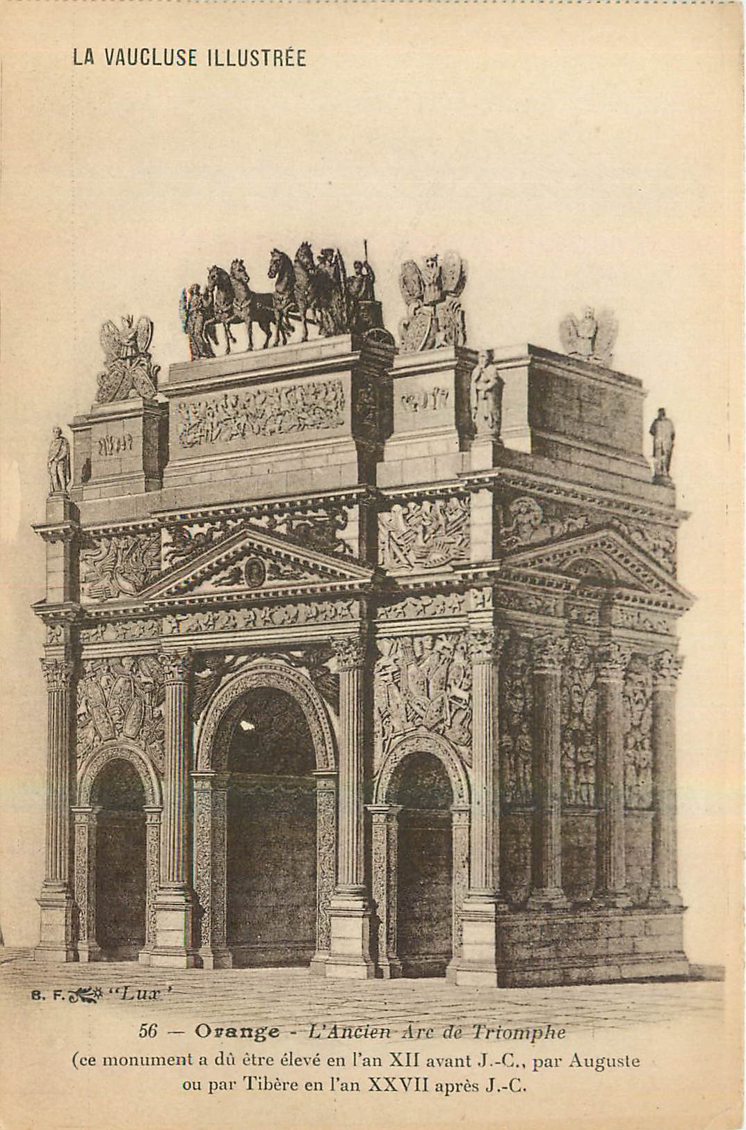 CPA La Vaucluse Illustree Orange L'Ancien Arc de Triomphe 
