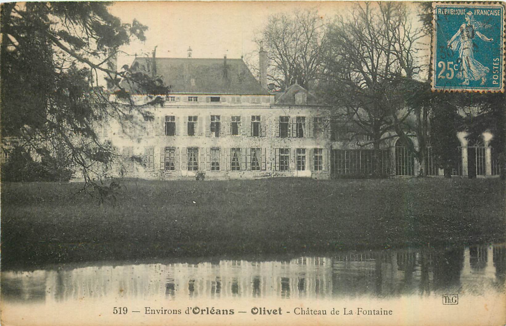 CPA Environs d'Orleans Olivet Chateau de la Fontaine 