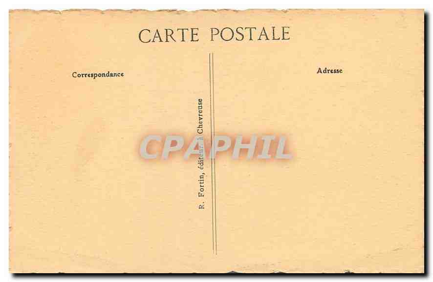 CPA Vallee de Chevreuse Saint Remy les Chevreuse Chateau de Vauglen  — Back