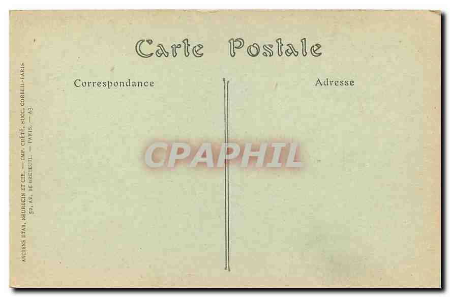 CPA Chateau de Cheverny Tapisserie a Enlevement de la Belle Helene  — Rückseite