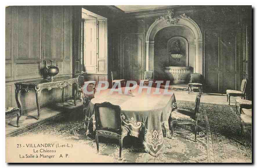 CPA Villandry I et L Le Chateau La Salle a Manger 