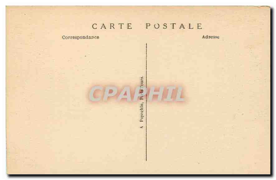 CPA Villandry I et L Le Chateau La Salle a Manger  — Rückseite