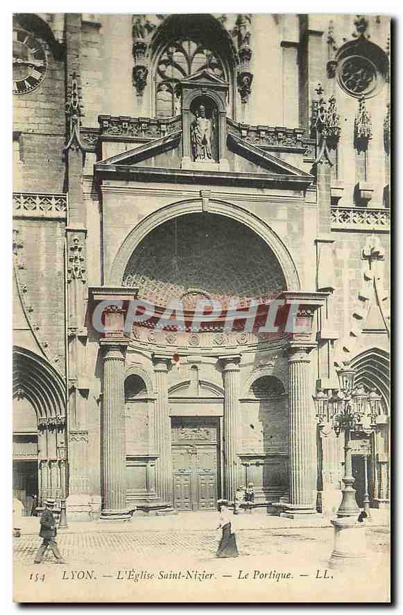 Lyon — L'Église Saint-Nizier — Le Portique — LL.