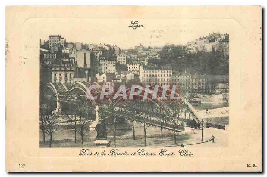 CPA Lyon Pont de la Bouche et Coteau Saint Clair 