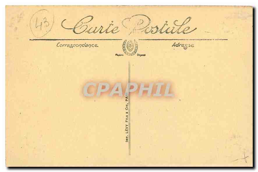 CPA Le Puy Le Rocher Saint Michel  — Rückseite