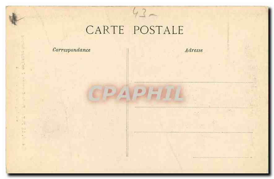 CPA Le Puy Porte Grecque a colonnes torses de l'Eglise des Penitents  — Rückseite