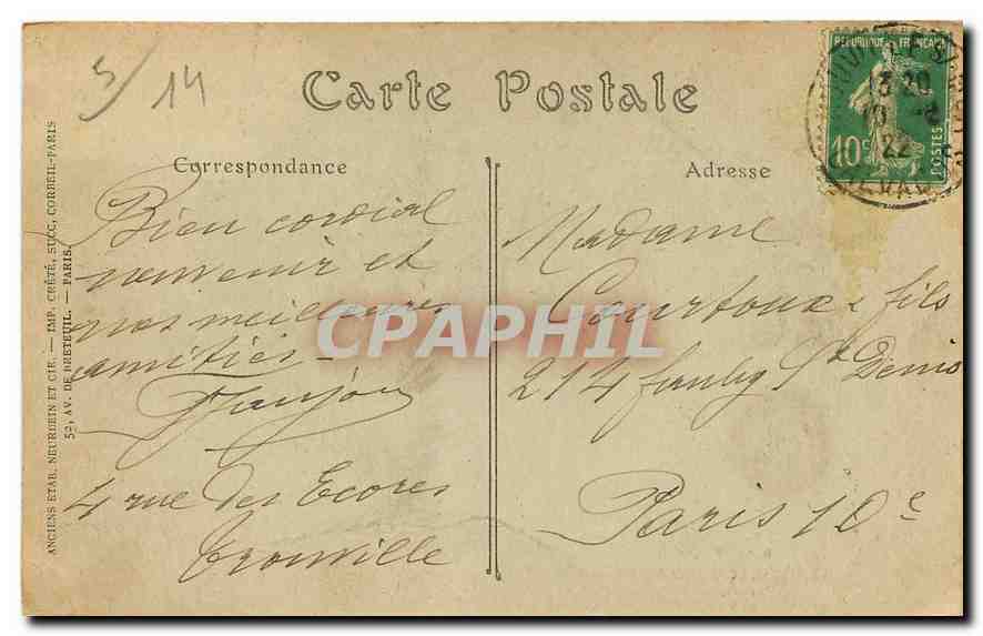 CPA Trouville sur Mer L'Hotel des Roches noires  — Rückseite