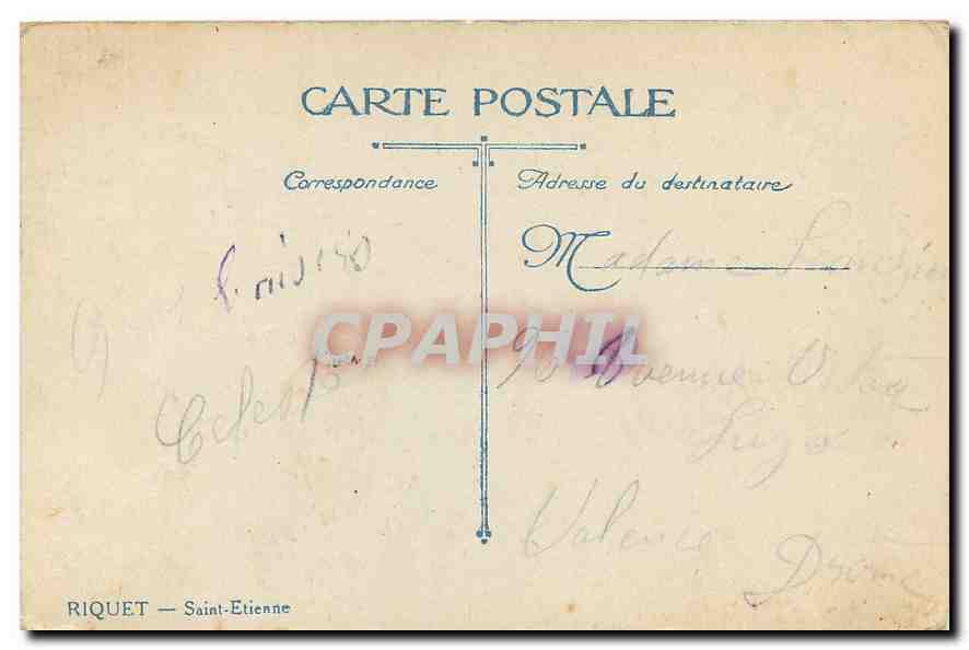 CPA St Etienne Manufacture Nationale d'Armes  — Rückseite