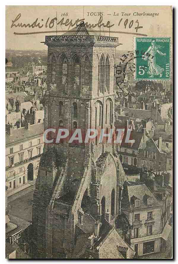 CPA Tours La Tour Charlemagne 