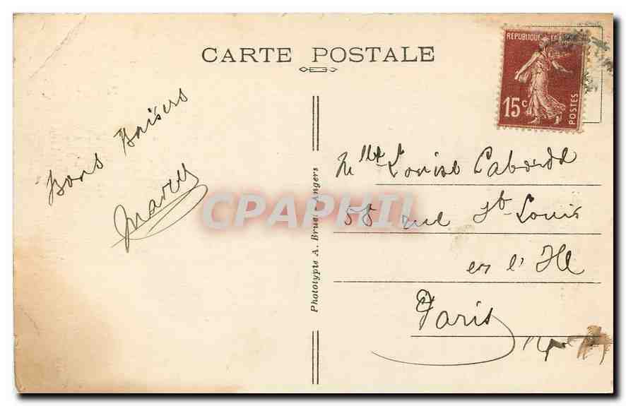 CPA Vallee du Guer Tonquedec Pont Levis du Chateau  — Rückseite