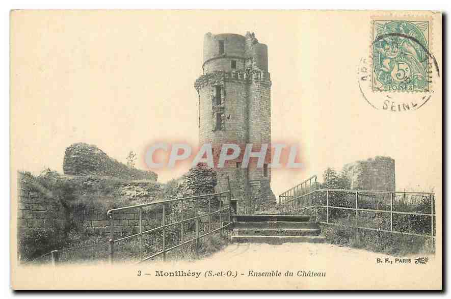 CPA Montlhery S et O Ensemble du Chateau 
