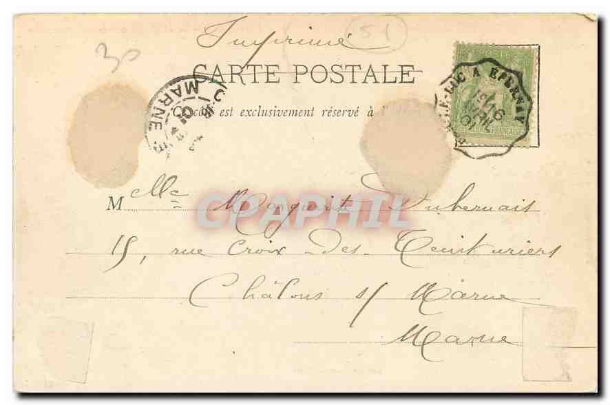 CPA Vitry le Francois Eglise Notre Dame  — Verso