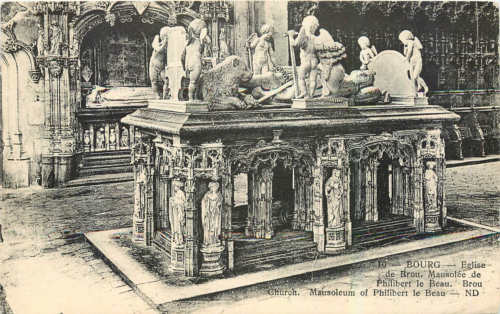 CPA Bourg Eglise de Brou Mausolee de Philibert le Beau 