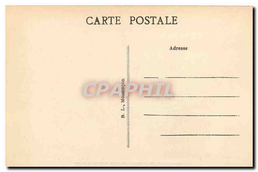 CPA Ruines du Chateau de Murat Allier Monument historique  — Verso