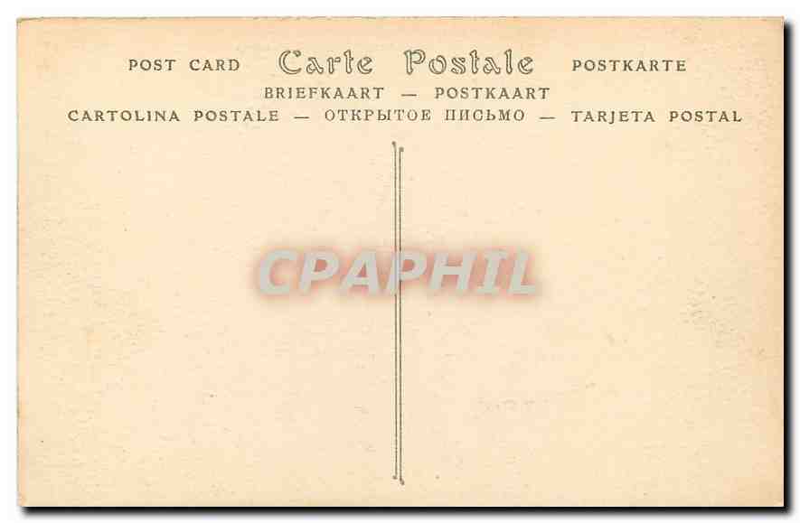 CPA Chastellux Yonne Le Chateau  — Rückseite