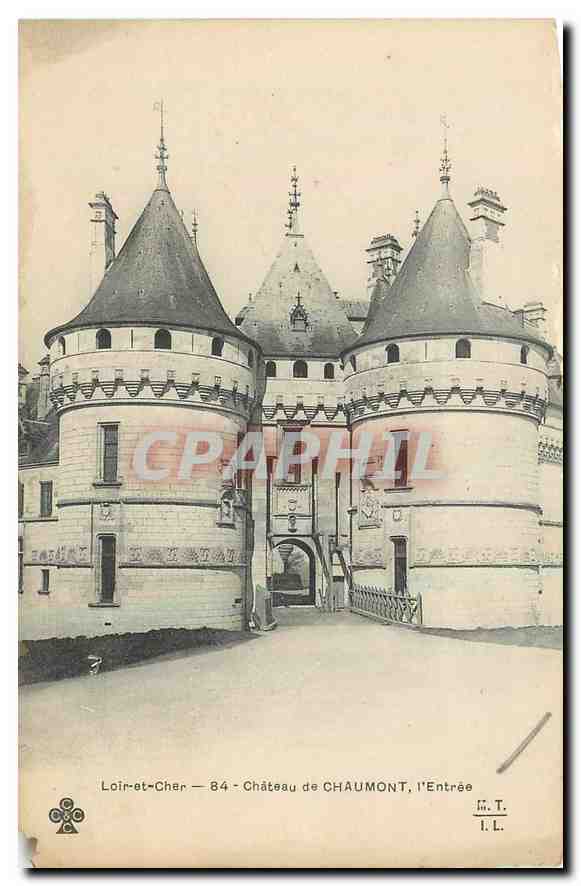 CPA Loir et cher Chateau de Chaumont l'Entree 