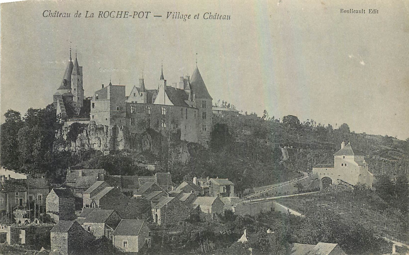 CPA Chateau de la Roche Pot Village et Chateau 