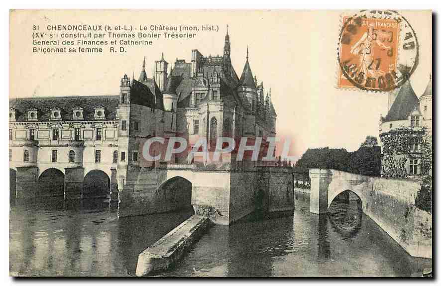 CPA Chenonceaux I et L Le Chateau mon hist 
