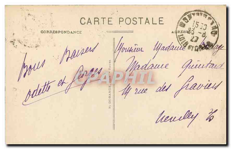 CPA Chenonceaux I et L Le Chateau mon hist  — Rückseite