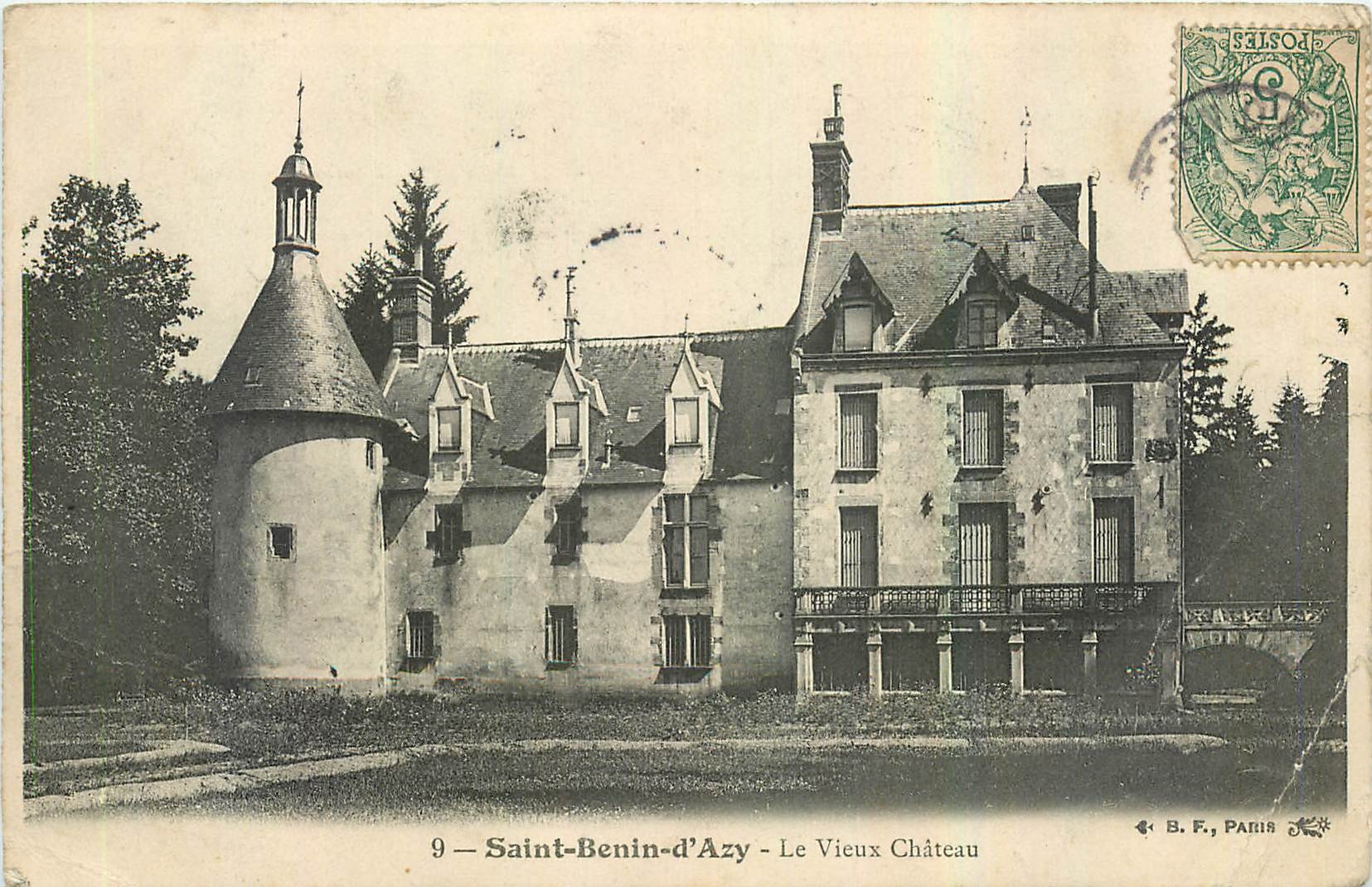 CPA Saint Benin d'Azy Le Vieux Chateau 